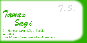 tamas sagi business card